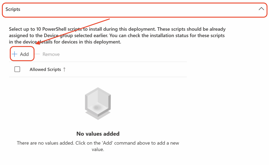 Screenshot 17 zur Windows Autopilot Device Preparation: Skripte